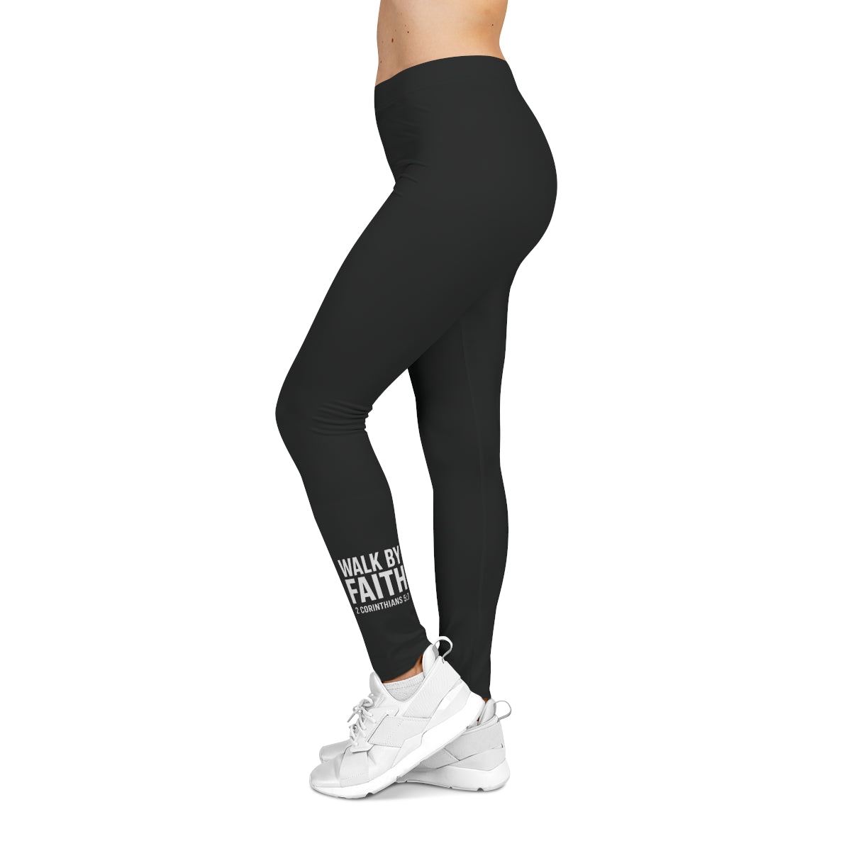 PsalmFit women’s black high-waisted faith performance leggings