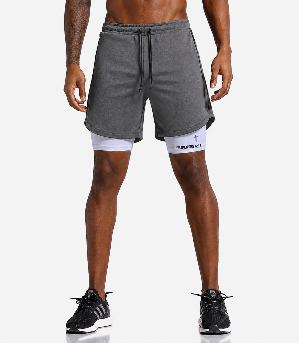 PsalmFit Men’s 2-in-1 Performance Training Shorts